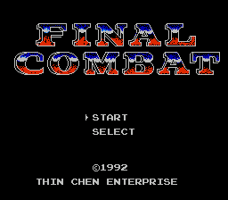 Final Combat (Asia) (Ja) (NTSC) (Unl)